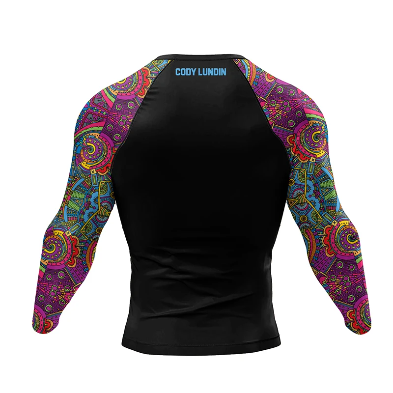 Jiu Jitsu Rashguard Kit MMA T-shirt +Pants Sets Men Boxing Brazilian Grappling Bjj Rash Guard Sport Suit Gym Muay Thai Clothing