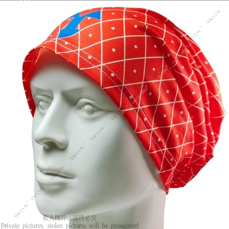 Guido mista JO หมวกอนิเมะ cos JO, หมวกคอสเพลย์ชุดที่แปลกประหลาดสำหรับผู้ใหญ่เสื้อท่อนบนกางเกงหมวกผู้ใหญ่ใช้ได้ทั้งชายและหญิงหมวกวันฮาโลวีน