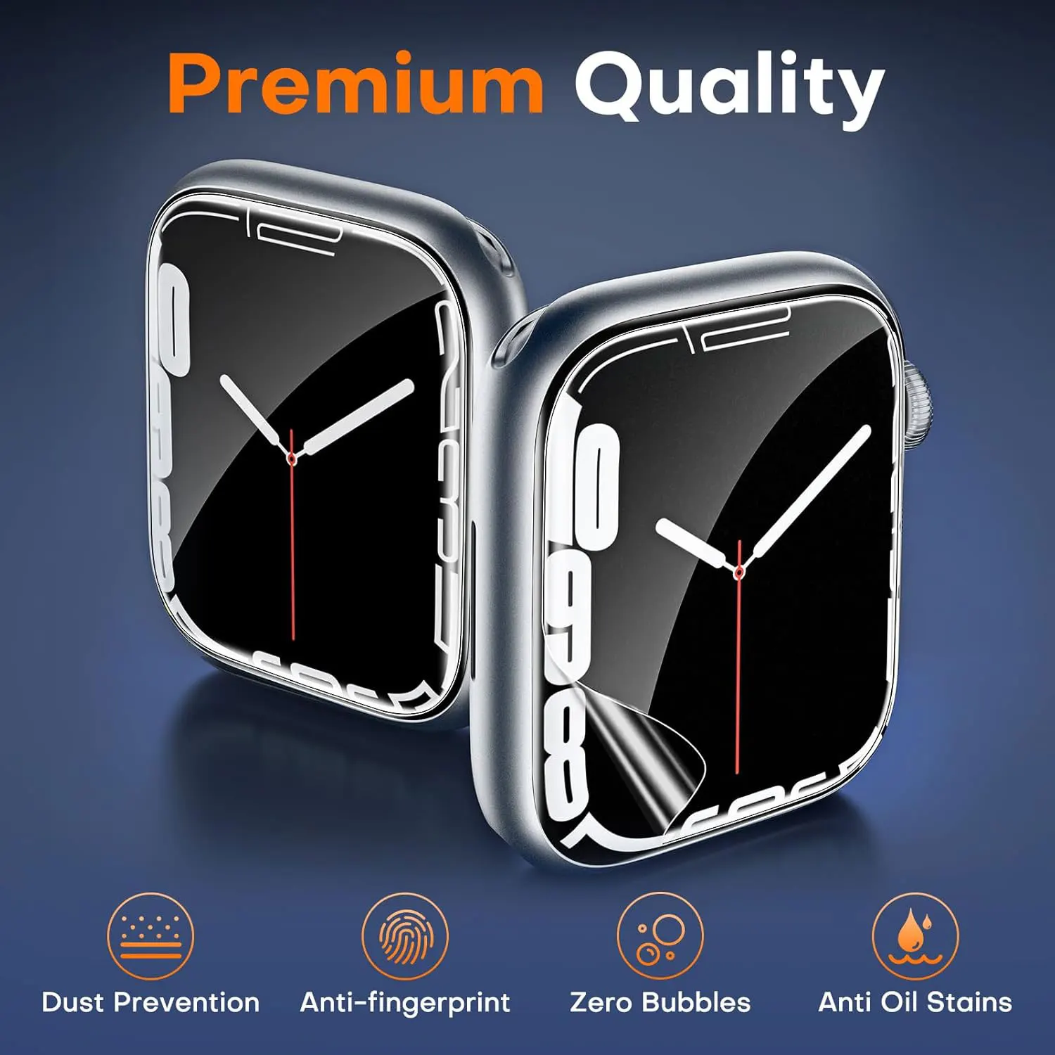 1/2/3 PCS Hydrogel Film for Apple Watch 9 5 6 SE 3 2 1 45MM 40MM 44MM 42MM 38MM Screen Protector for iWatch Ultra 49MM 7 8 41MM