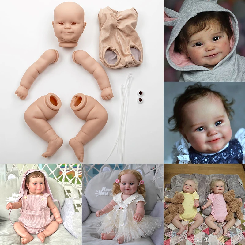 

24inch Maddie Reborn Doll Kit Popular Baby Unfinished Unpainted Doll Parts DIY Blank Doll Toys