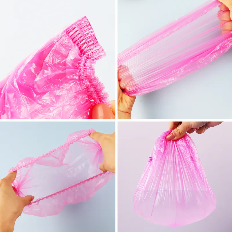 100/200 Pieces of Pink Disposable Shower Caps for Showering and Bathing, Hair Caps for Beauty Salons, Hair Treatment, Hair Dyeing, Waterproof and Dustproof, Suitable for Various Scenarios, Great Gift Items, Essential for Home Use