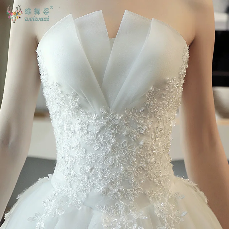 Luxo branco bordado renda arrastando vestido de noiva elegante sexy alças simples apliques até o chão vestidos de noiva