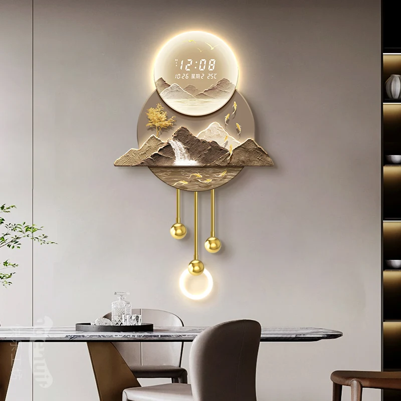/Chinese Cheap Wall Clocks Save Space Art Mural Design Luxury Accent Clock Wall Minimalist Orologio Da Parete Unique Furniture