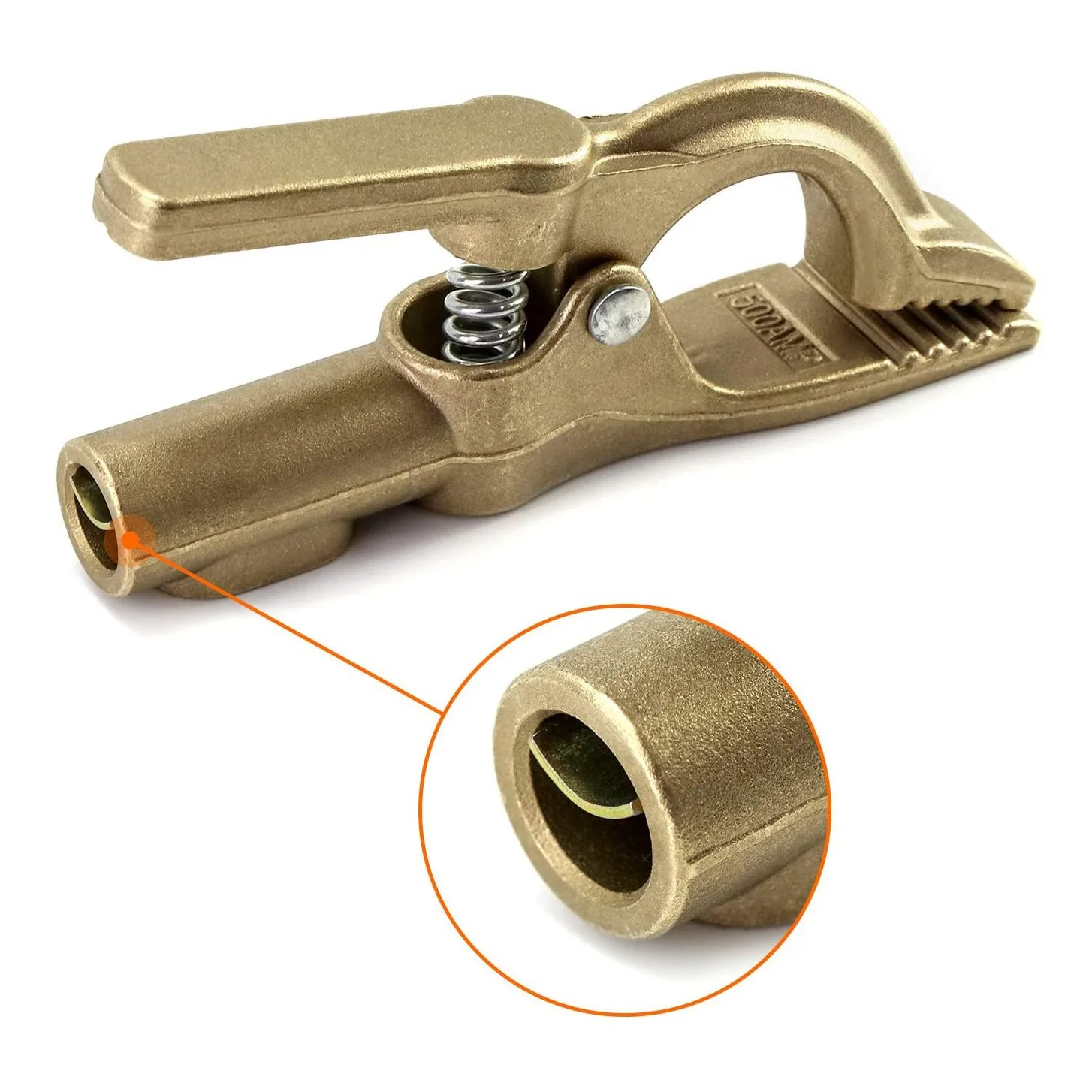 

PZHI-500A Ground Clamp Copper Welding Earth Clamp Electric Welding Machine Argon Arc Clamp A-Shape Clip With Iron Sheet