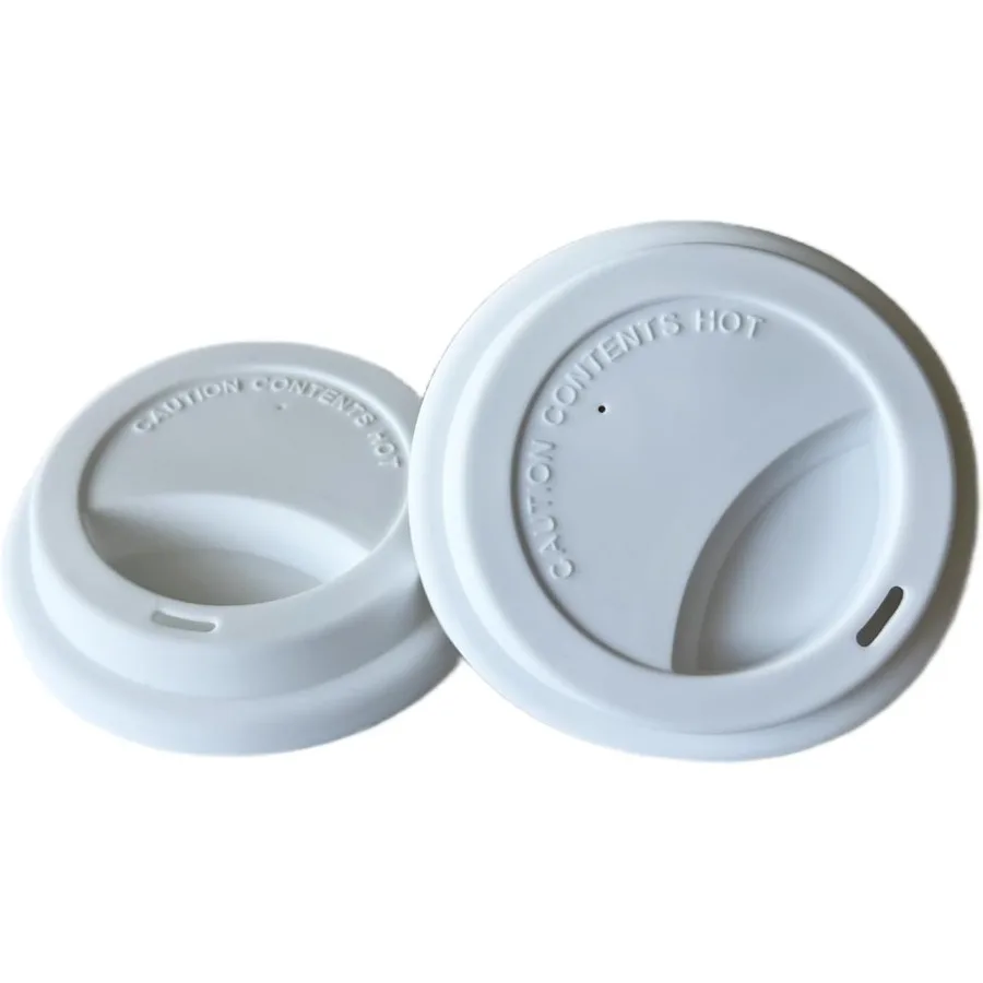 

Silicone Cup Covers Reusable Silicone Lids for Mugs Cups Flexible Mug Covers Hot Cup Lids for Coffee - White 2Pcs