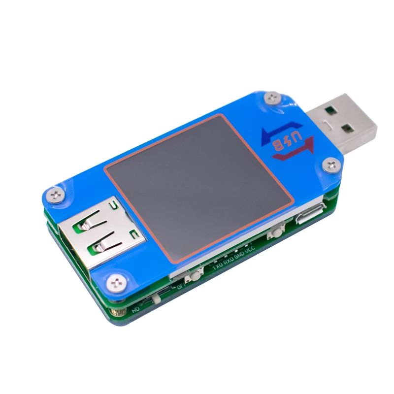 Imagem -05 - Medidor de Corrente de Tensão Lcd Usb 2.0 Micro Usb Tipo-c Voltímetro Amperímetro Carga da Bateria Um25 Um25c