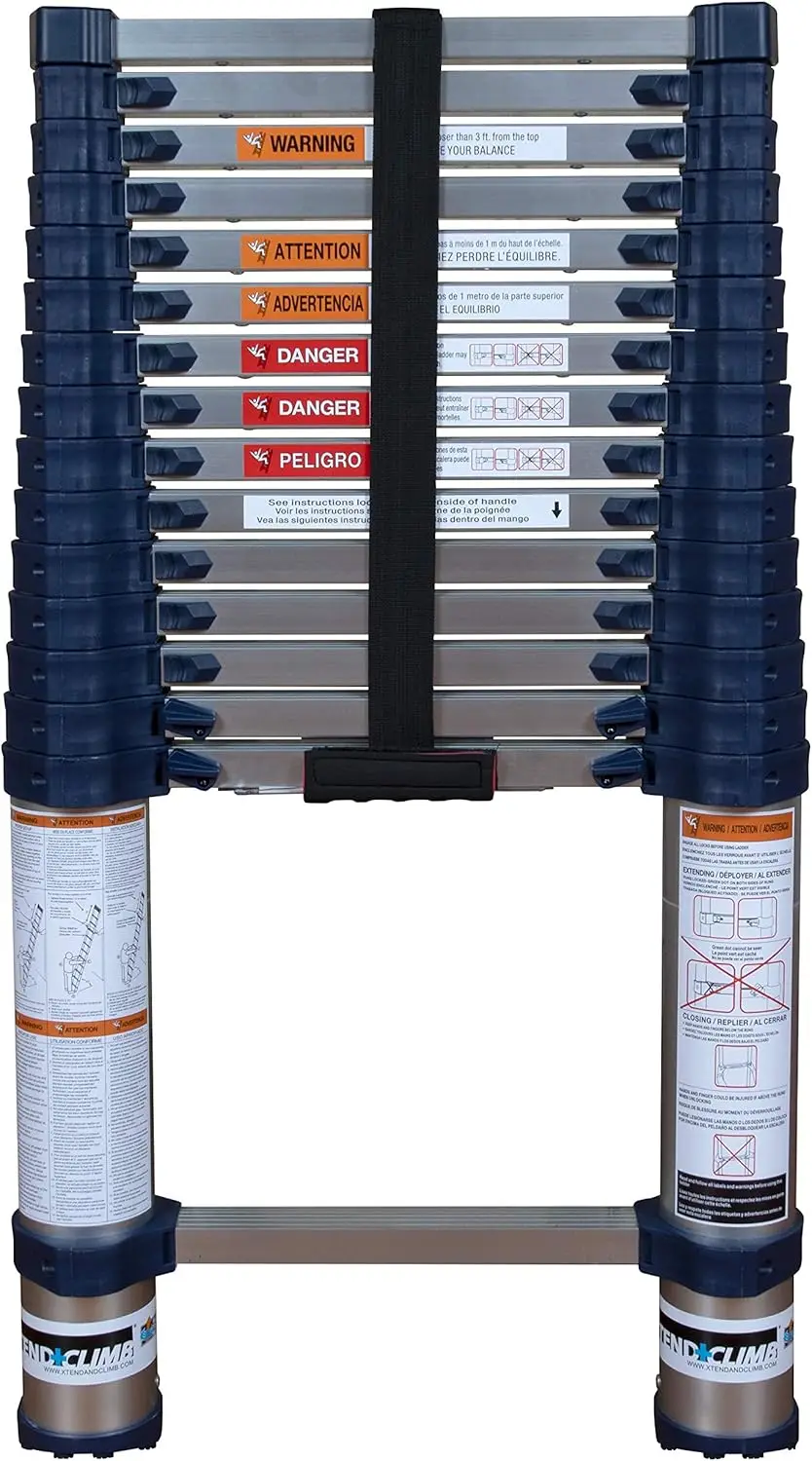Climb Pro Series 785P+ Telescoping Ladder, Blue