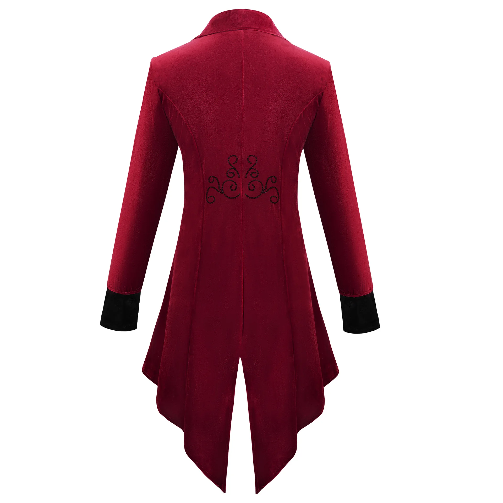 Halloween Medieval Cosplay Men's Jacket Coat Steampunk Gothic Tailcoat Vintage Victorian Tuxedo Stage Performance Clothing view 6
