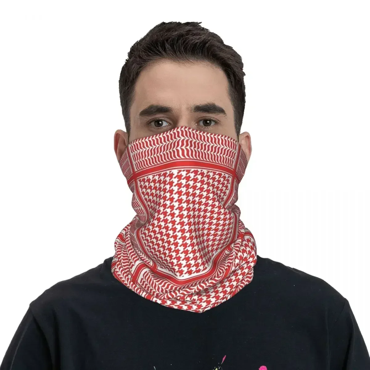 Shemagh Tactical Arabic Bandana Neck ghetta sciarpa avvolgente stampata sciarpa da ciclismo multiuso Running Unisex adulto traspirante