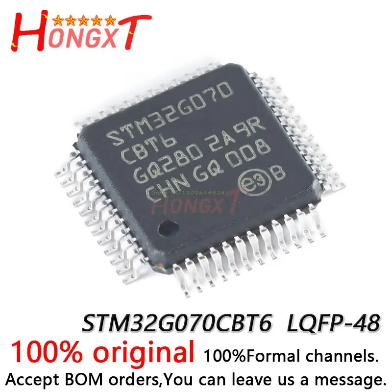 100% NEW Original STM32G070CBT6 LQFP-48ARM Cortex-M0+32-bit microcontroller - MCU.