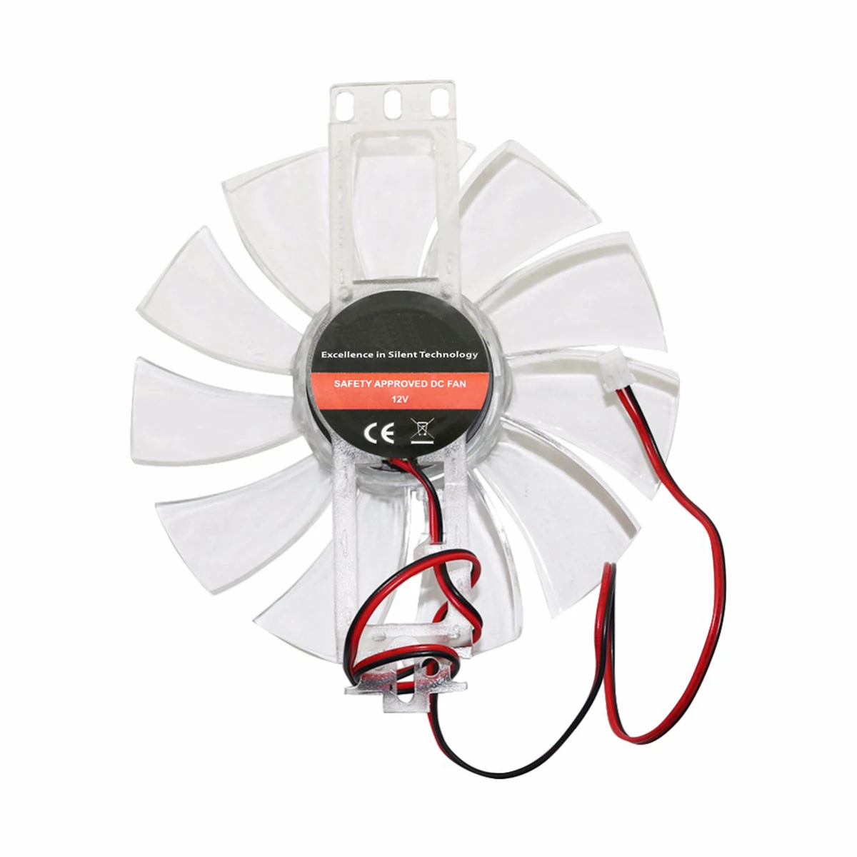 Ventilador sin escobillas DC 12V 0.35A/0.32A, accesorios para incubadora de pollos, ventilador de refrigeración de Color transparente de Material