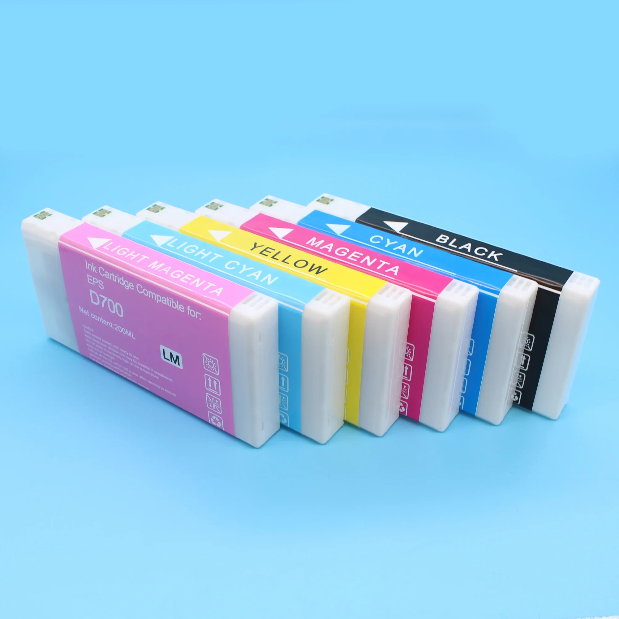 6 Colors 200ml T7811-T7816 Compatible Ink Cartridge Fill With Dye Ink For FUJI Fujifilm Frontier-S DX-100 Printer With Chips