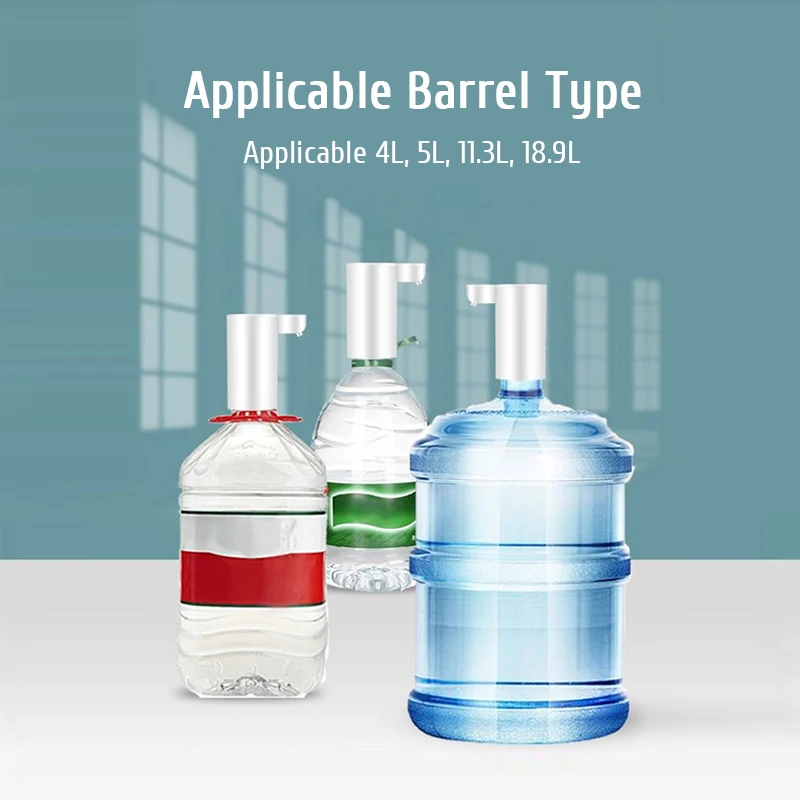 موزع مياه محمول صغير Barreled المياه الكهربائية مضخة USB تهمة اللاسلكية التلقائي زجاجة المياه مضخة موزع مشروبات المنزل