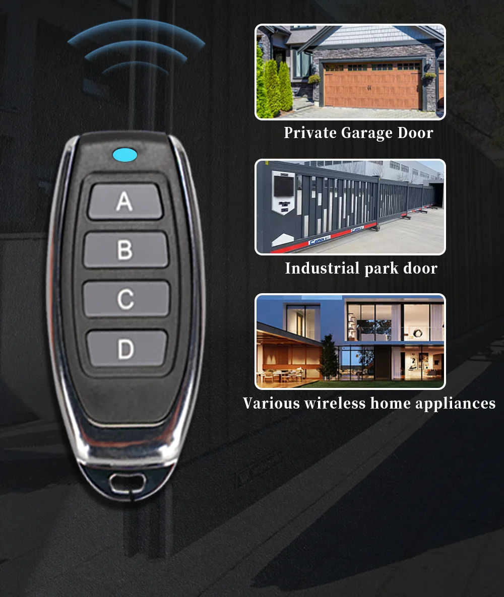 433Mhz clone remote control face to face clone universal garage door remote control