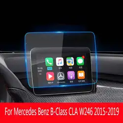 For Mercedes Benz B-Class CLA W246 2015-2019 GPS Navigation LCD Screen Tempered Glass Protective Film Car Interior Accessories