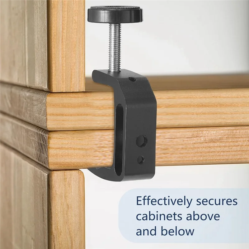 Ofertas A61Z abrazadera de soporte abrazadera de mesa abrazadera Universal C con orificio de rosca de aluminio de 1/4 pulgadas y 3/8 pulgadas