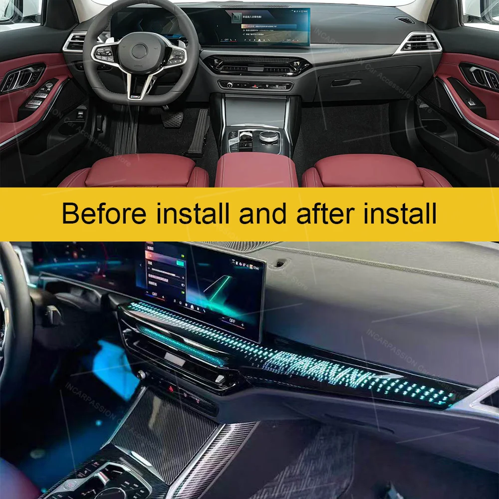 Dash Light For BMW 3 Sereis G20 G21 2020-2026 instrument panel ambient light LED Interior Atmosphere Lighting