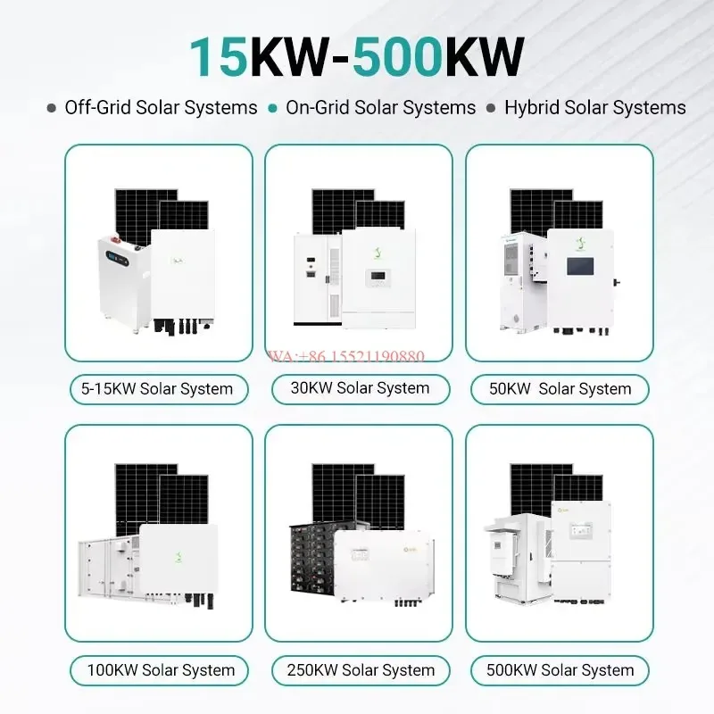 WMWMNU Complete Home Solar System Kit 10kw 12kw 15kw 20kw Hybrid Solar Battery Energy System with 10kwh 20kwh 30kwh 40kwh
