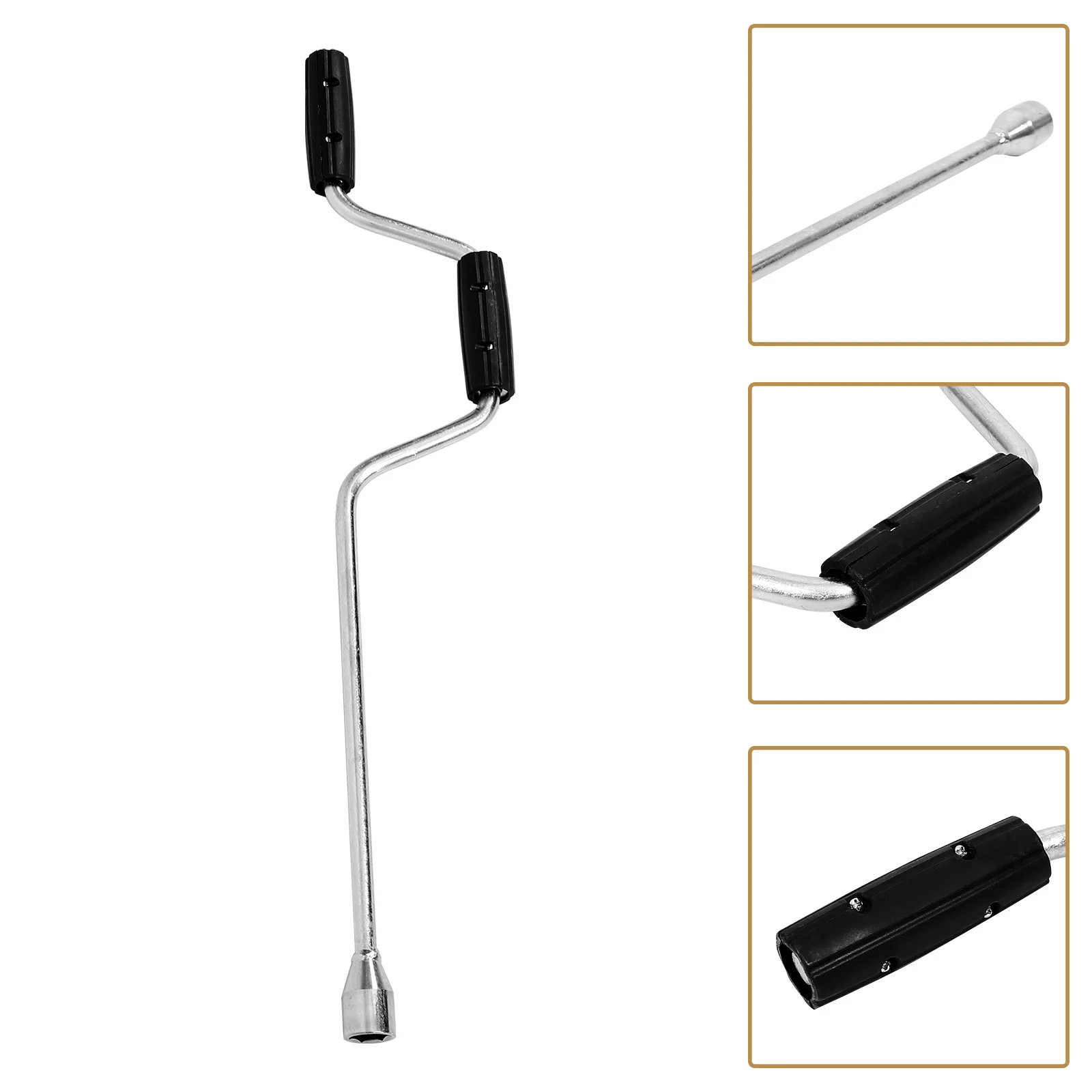 

Jack Handle Replacement For Rv Trailer Durable Iron Crank Handle Heavy Duty Lifting Accessory For Car Truck Suv - Floor