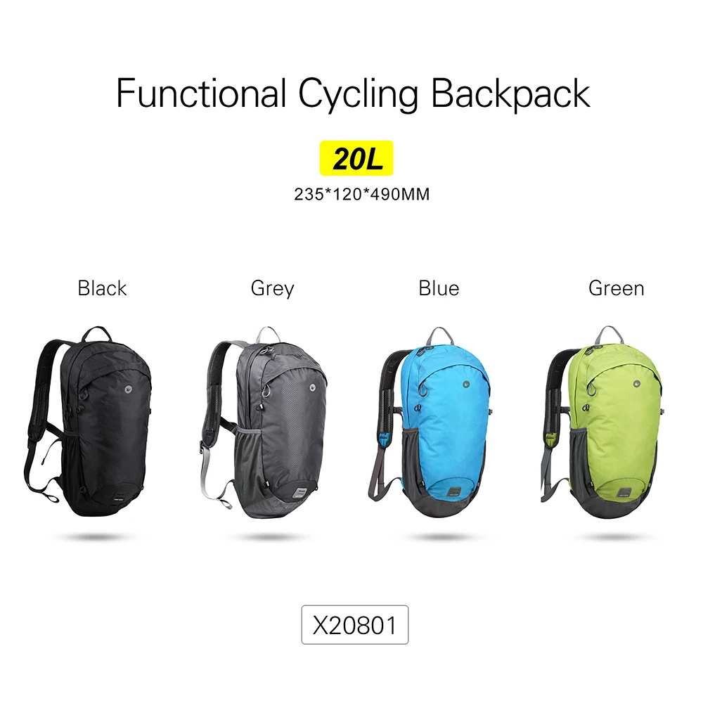 Rhinowalk 20L Functional Cycling Backpack Outdoor Camping Backpack Nylon helmet Bag For cycling Lightweight Bicycle Bag