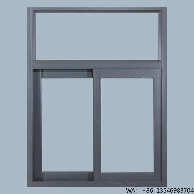 

Custom Wood Look Aluminum Frame Double Glazed Sliding Window Soundproof Apartment Residential Household Window