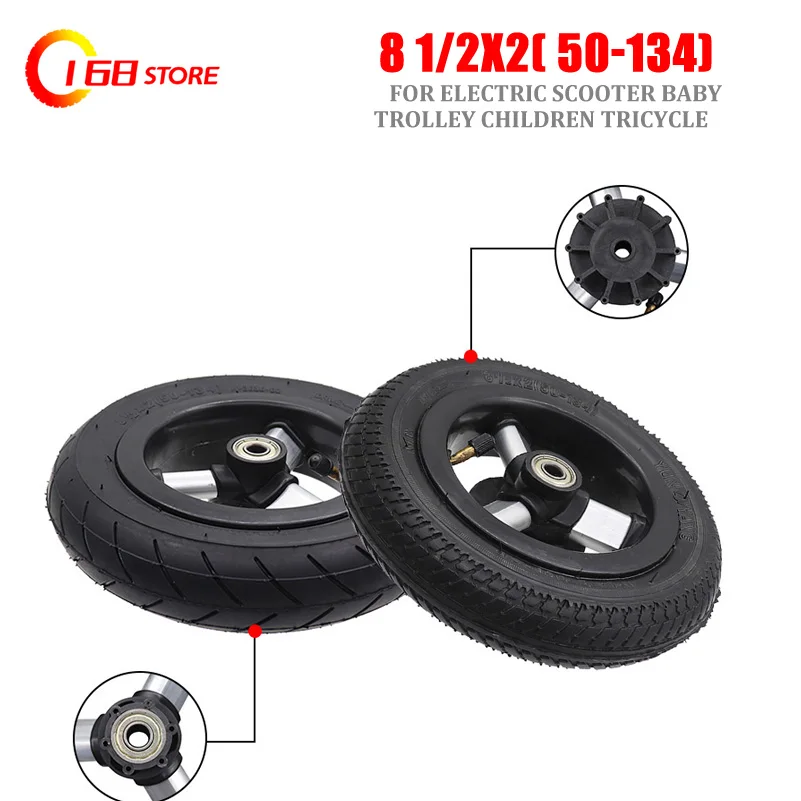 

Good quality 8 1/2X2 (50-134) Tyre Inner Tube and Rim for Electric Scooter Baby Trolley Children Tricycle