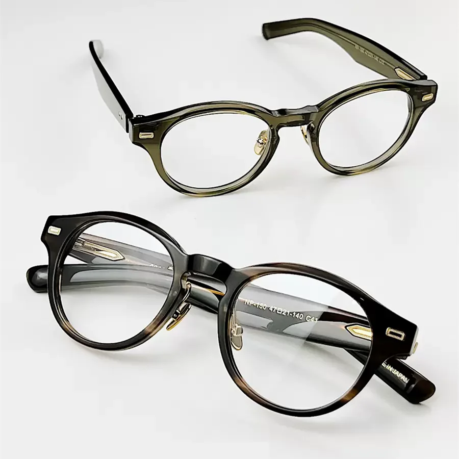 

Japanese Vintage Acetate Glasses Frame Men Handmade Retro Round Eyeglasses Women Optical Myopia Reading Spectacles Eyewear