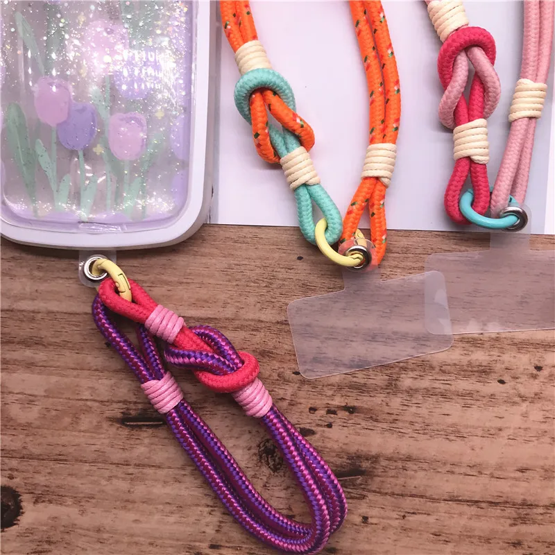 Wrist Strap Hand Lanyard Mobile Phone Cord Keychain Cell Phone Luxury Hanging Rope Short Braid