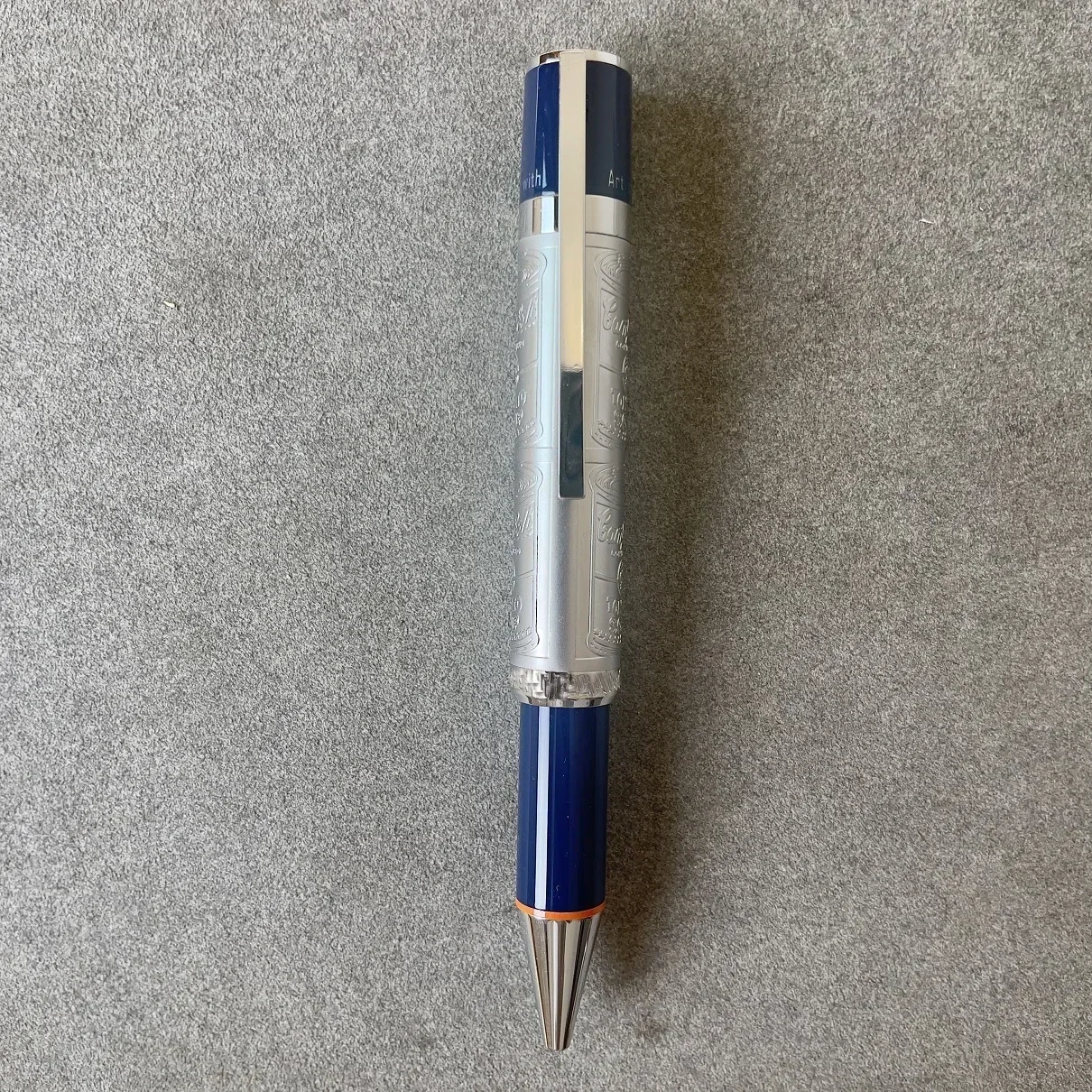 

Luxury Andy Warhol Pen with Exquisite Embossed Big Holder - Perfect Stationery Business Ballpoint Gift for Men
