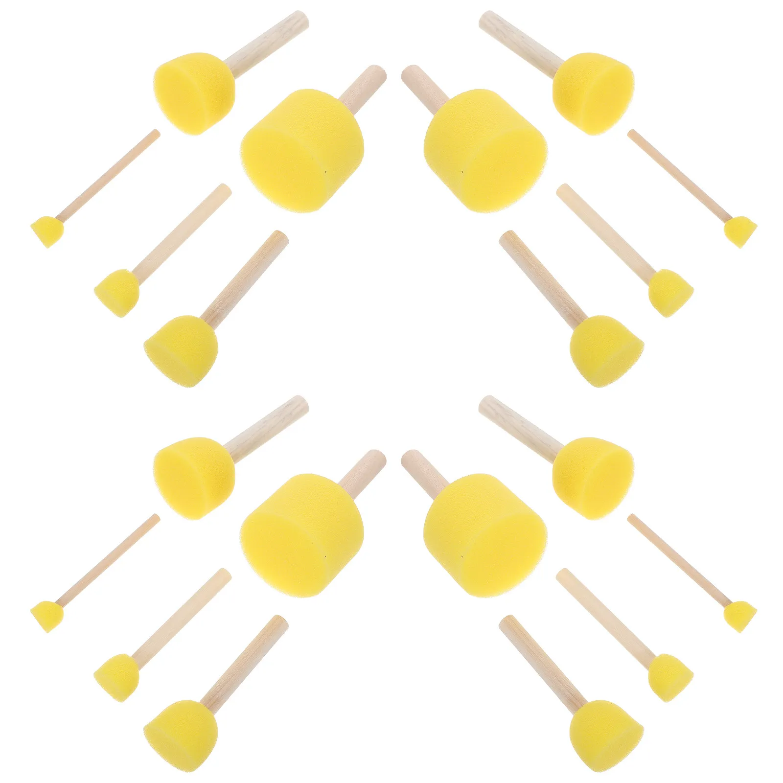40Pcs Friendly Round Painting Sponges Artist Sponge Brush for Watercolor Acrylic Stenciling Texture Sponge Paint