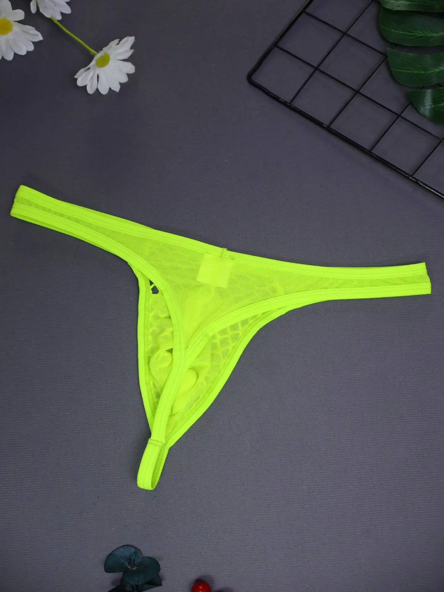 الرجال شبكة شير ثونغ تنفس شبكة صيد السمك مثليون جنسيا مثير الانتفاخ T-الظهر الملابس الداخلية شفافة العشير g-سلسلة للبالغين المثيرة ارتداء #2