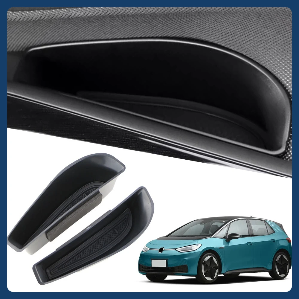 ل Volkswagen VW ID.3 ID.4 2022-2025 الجبهة الخلفية مقبض الباب صندوق تخزين حامل الجانب مسند الذراع المنظم الحاويات اكسسوارات السيارات #3