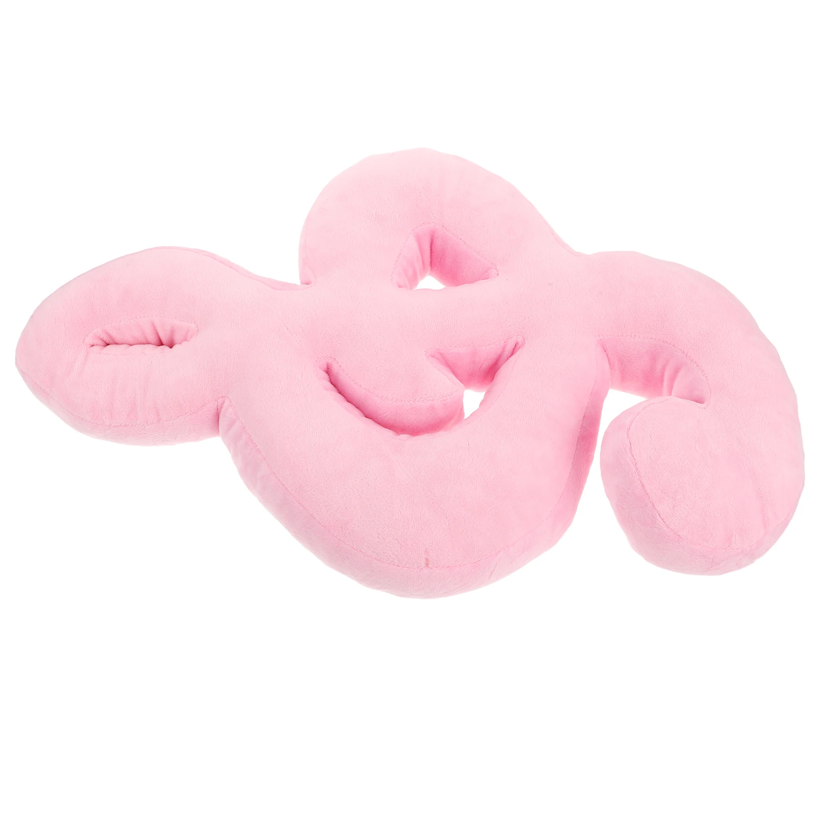 

Musical Note Pillow Soft Pink Round Decorative Lumbar Support Couch Throw Pillows for Living Bedroom Office Sofa