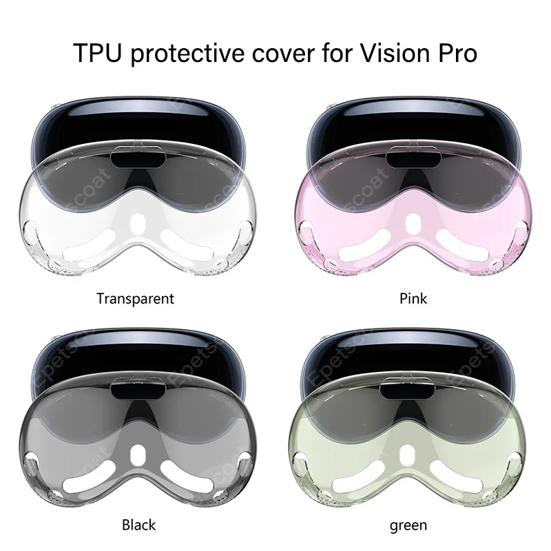 Accurate hole position transparent TPU protective cover suitable for Apple Vision Pro AR glasses protective cover wholesale 001