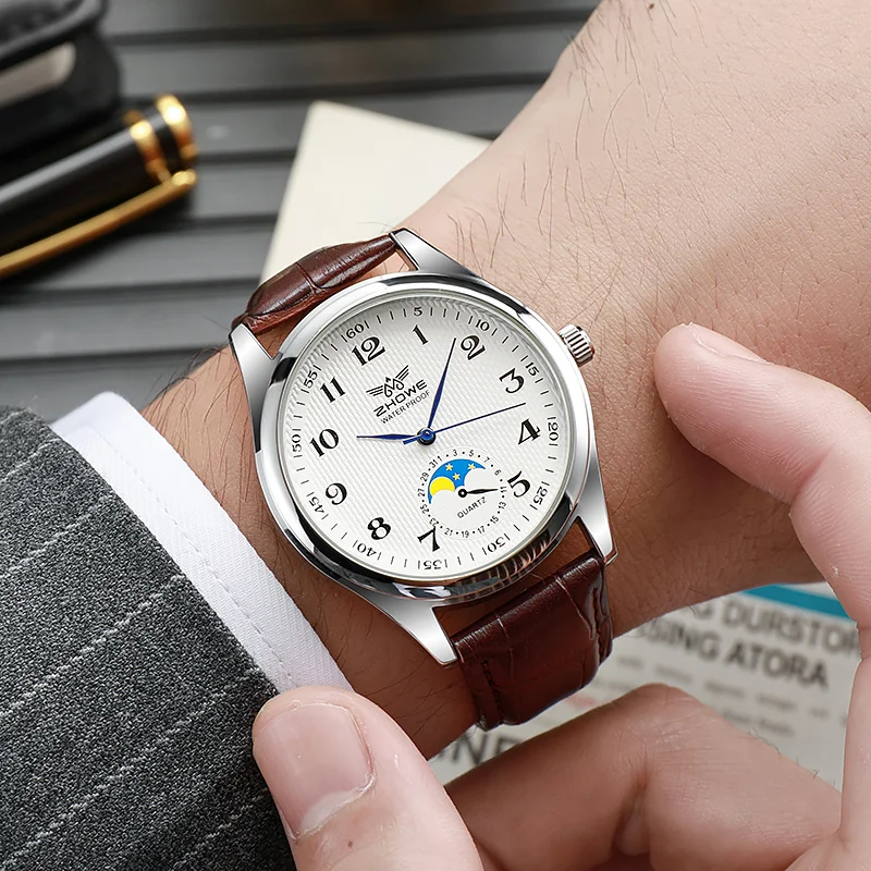 ساعة عمل كوارتز للرجال والنساء ، أزياء ترفيهية