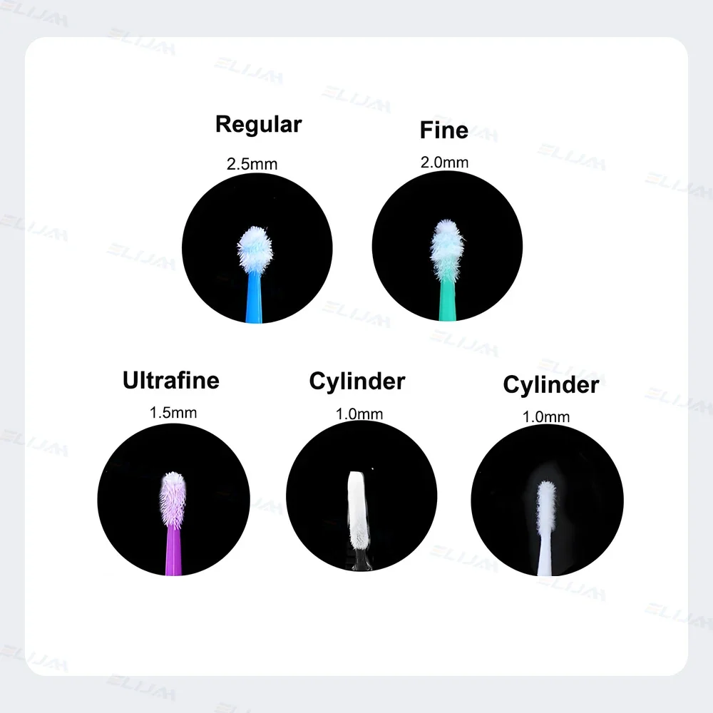 SYJH Dental 100Pcs/Box Disposable Micro Brushes Applicators Micro Brush Dentistry Eyelashes Extension Makeup Brush Tools