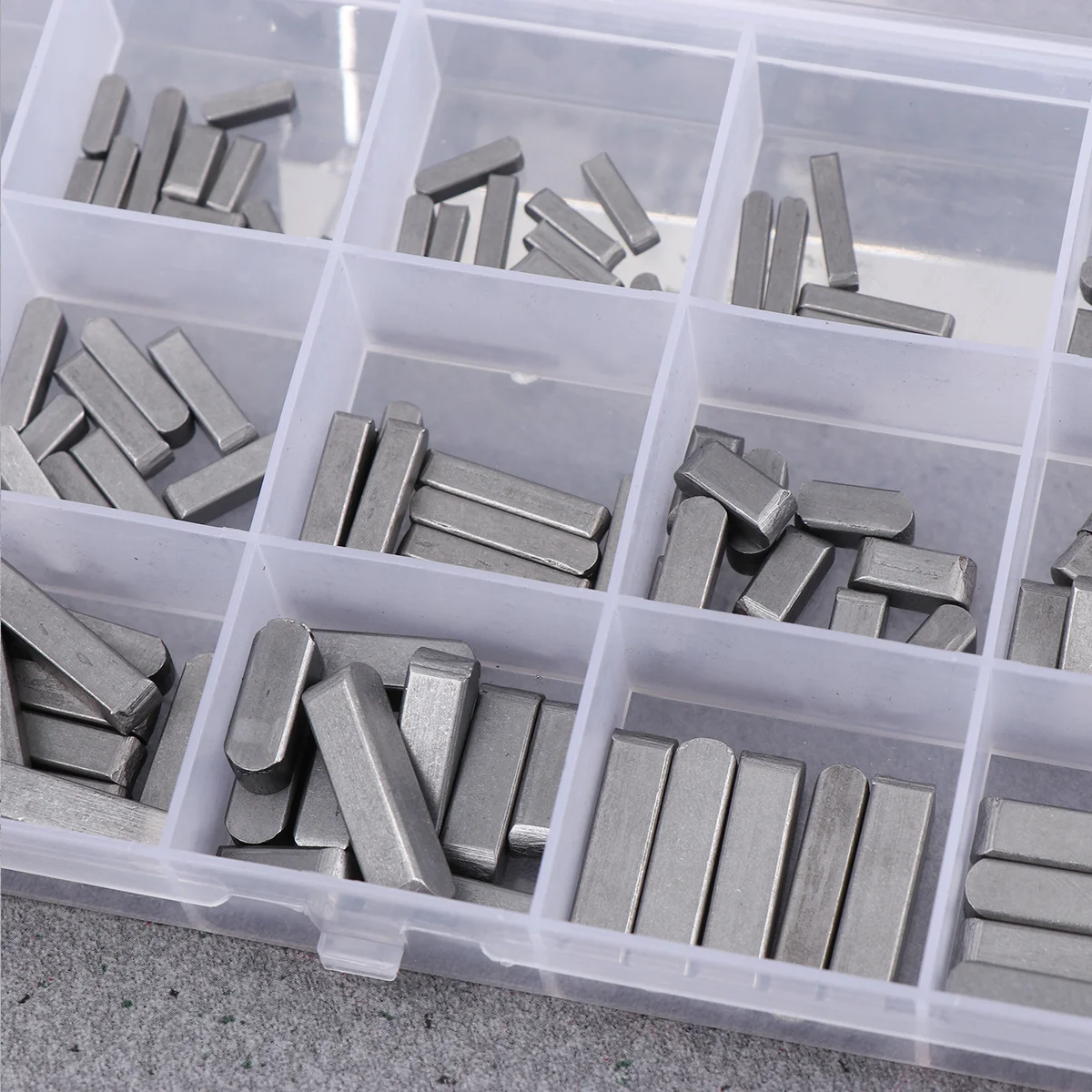 

140Pcs Parallel Pins Durable Lightweight Square Ended Parallel Pin Drive Shaft Keys Set 3mm 4mm 5mm 6mm for Electrical