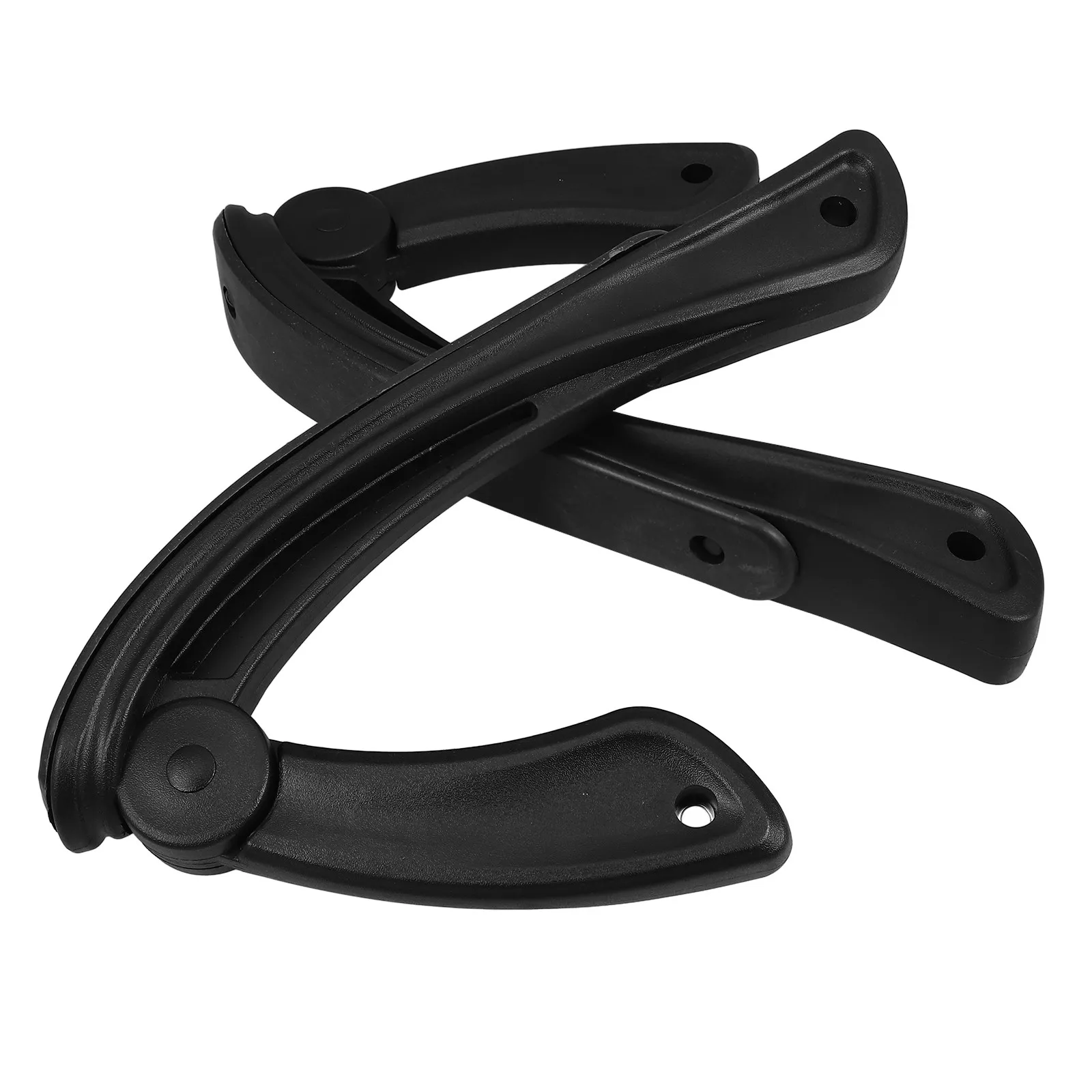 Cadeiras com Apoio de Braço Extensível em Plástico Preto, Peças de Substituição Ergonômicas, Adequadas para Escritório e Casa, Apoios de Braço Resiste