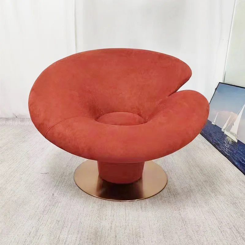 

FRP leisure chair art calla lily flower seat creative light luxury lazy chair