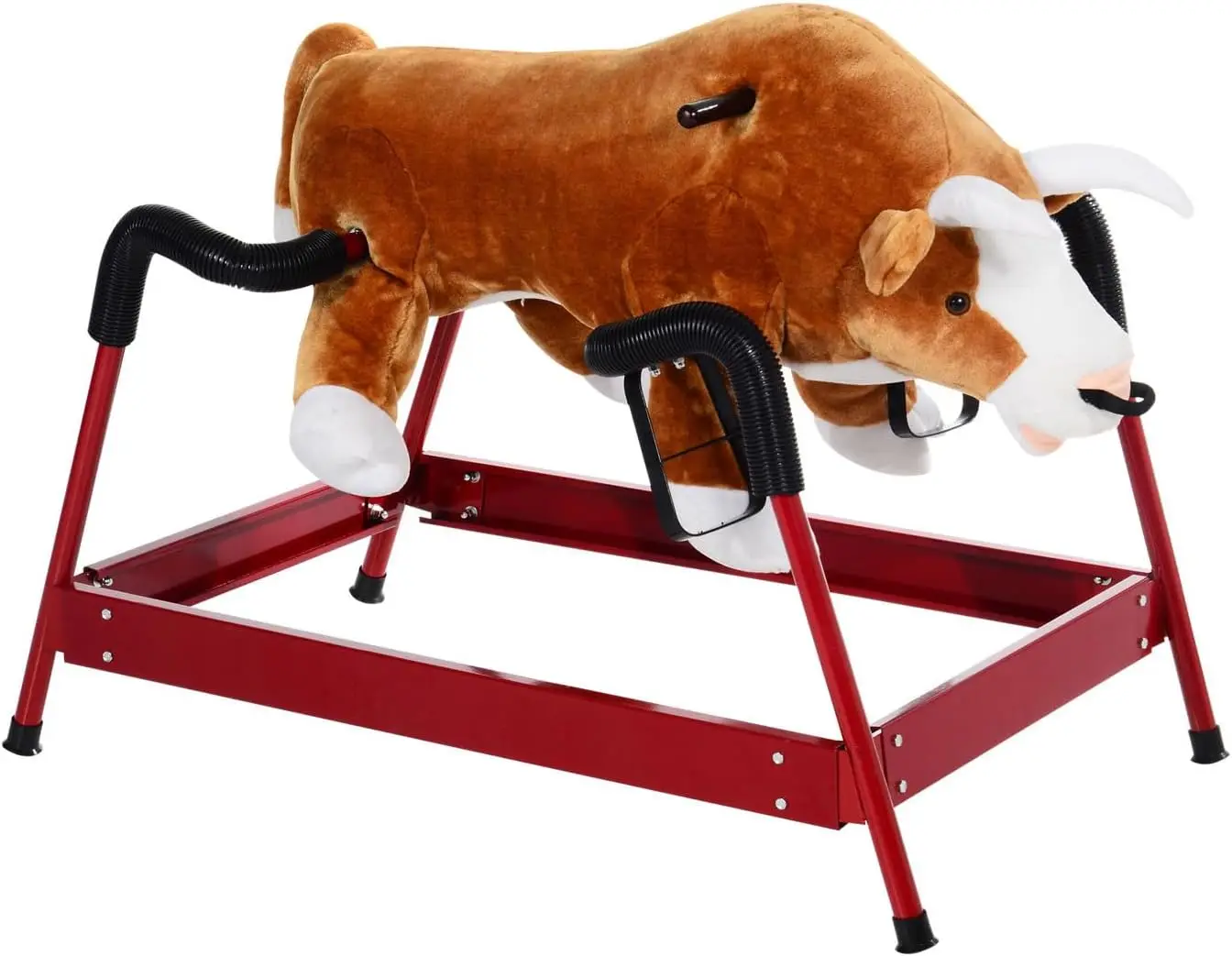 Kids Spring Rocking Horse Rodeo Bull Style with Realistic Sounds