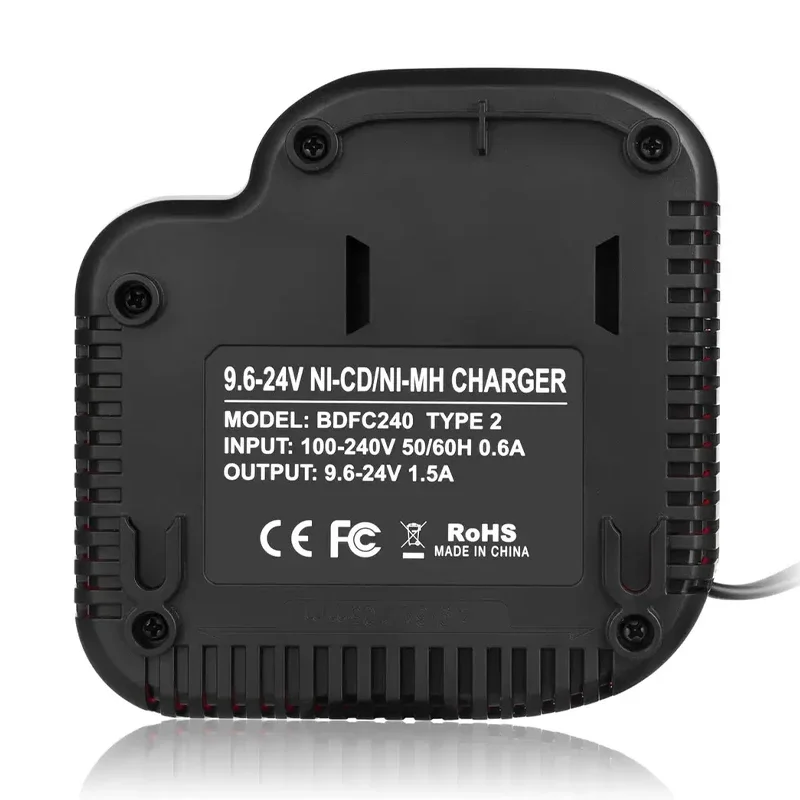 Battery Charger For Black&Decker 9.6V 12V 14.4V 18V 24V NiCD NiMH Battery Replacement for Black and Decker 18V Charger tool