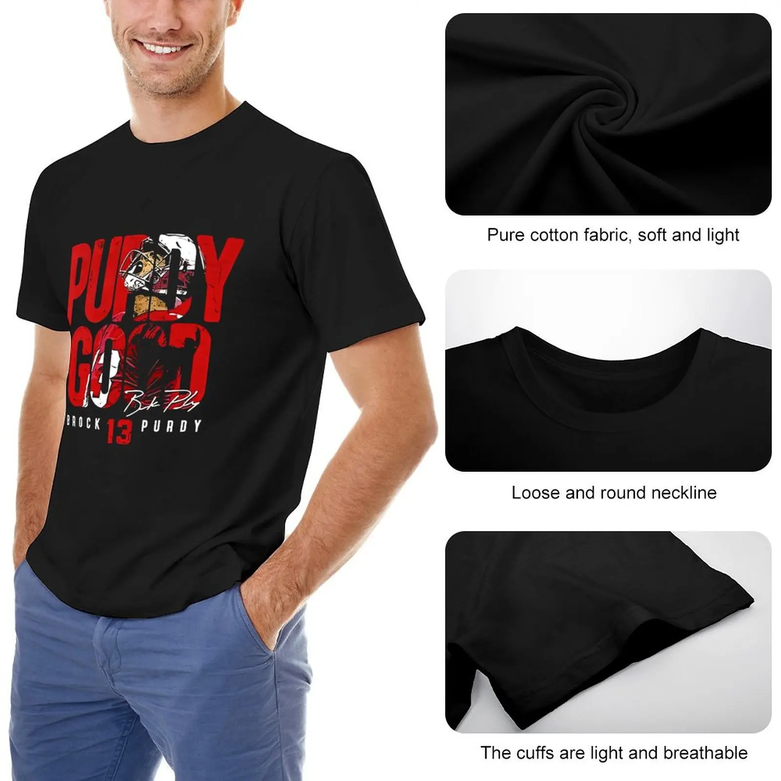 Mr Irrelevant Art T-Shirt black t shirt tees Short sleeve tee workout shirts for men