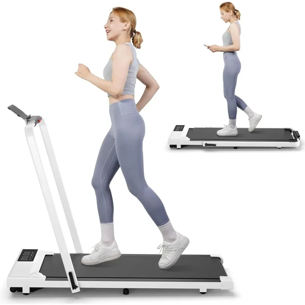 

2 in 1 Foldable Treadmill 3.0HP Under Desk Treadmill Electric Walking Pad with APP Remote Control and LED Display