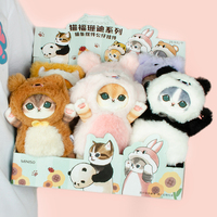 17cm Mofusands Animal Series Cute Stuffed Plush Doll Soft Plushie Kawaii Cat Panda Rabbit Bag Pendant decoration Doll Toy Gift
