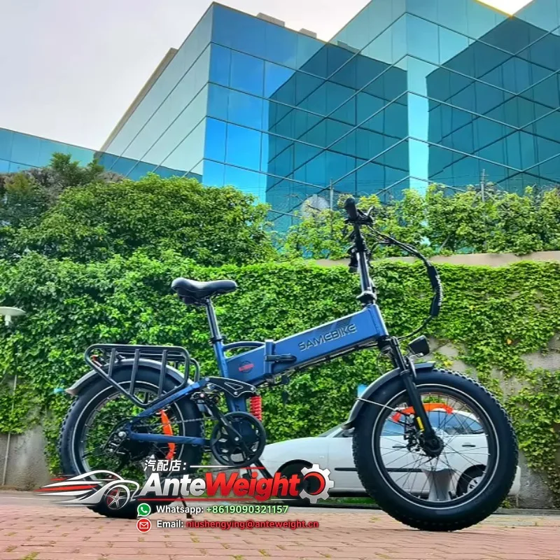 New Electric City Bike for Adults EU Warehouse Fat Tire Aluminum Alloy Frame Electric Folding bicycle