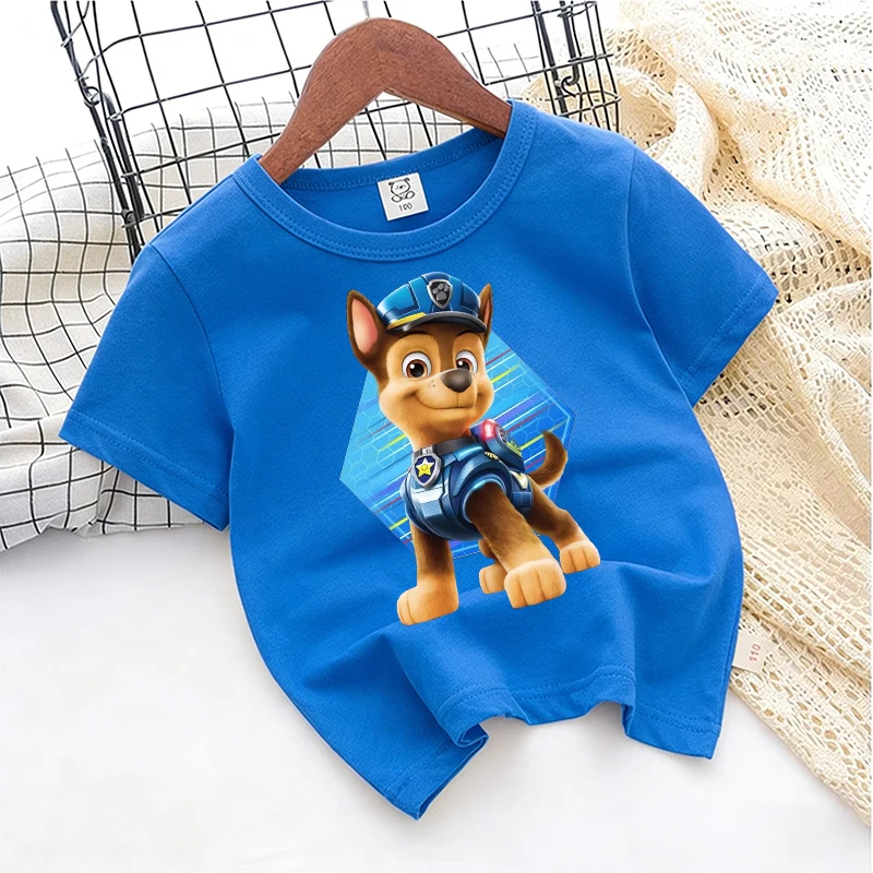 

Paws Patrol Cute Kids T-shirt Anime Game Cartoon Cotton Boys Girl Toddler Tees Streetwear Casual Short Sleeve Child Clothes Tops