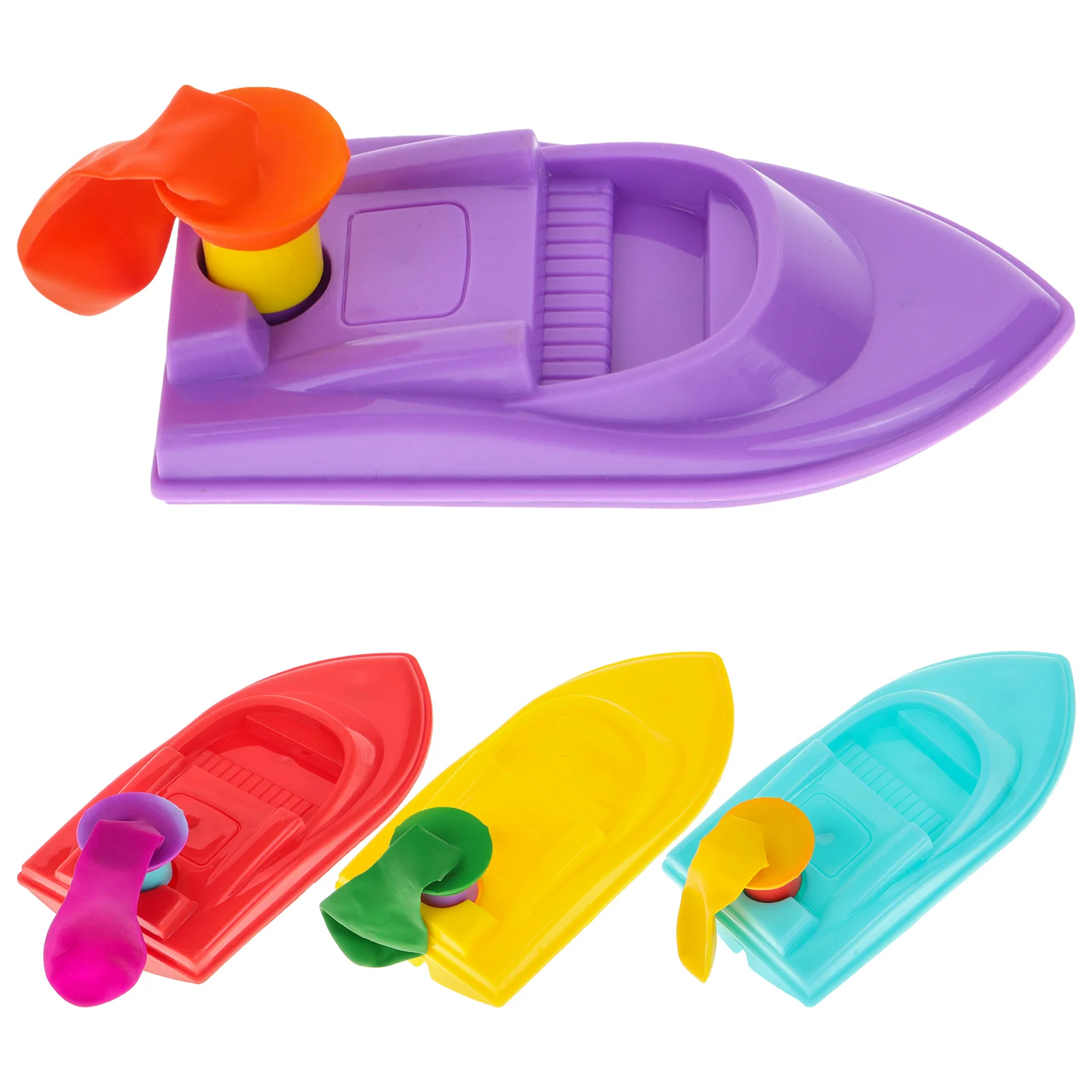 DIY Recoil Boat Ships Science Educational Toys Air Mattress Balloon Pool Experimental Device