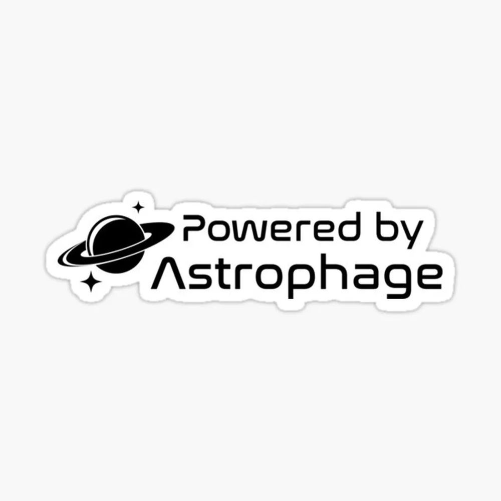 

Наклейка Powered By Astrophage для декора ноутбука, спальни, автомобиля, чемодана, с милым мультяшным рисунком, модная, стильная.