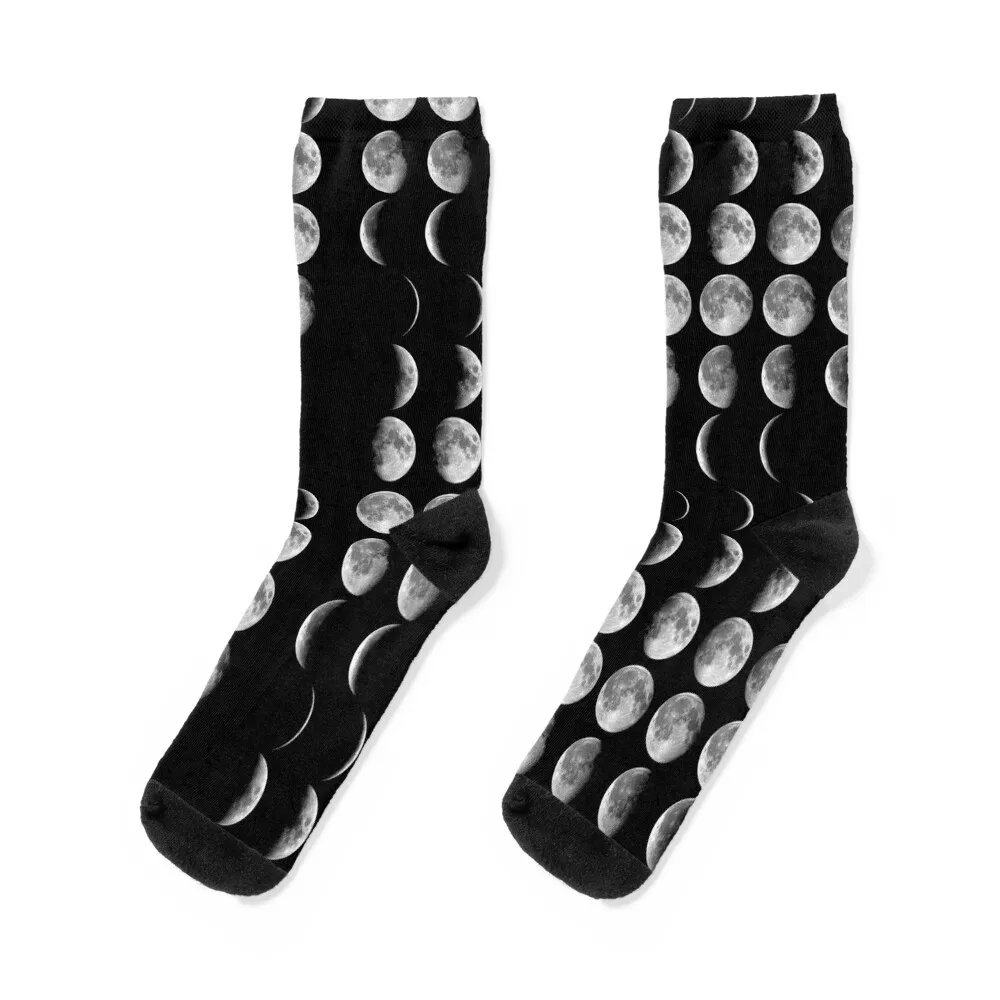 Moon Phases Socks Men's cute Male Socks Women's
