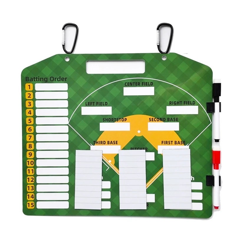 Magnetic Baseball Lineup Board For Coaches Softball Lineup Cards Marker Boards Baseball Coaching Accessories